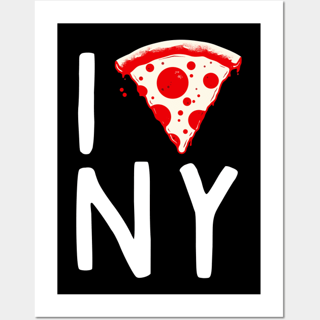 Funny New York Pizza Gifts Men Women Kids Pizza Wall Art by KsuAnn